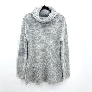 SIX CRISP DAYS Gray Knit Pullover Cowl Neck Cozy Sweater Size XS / Small